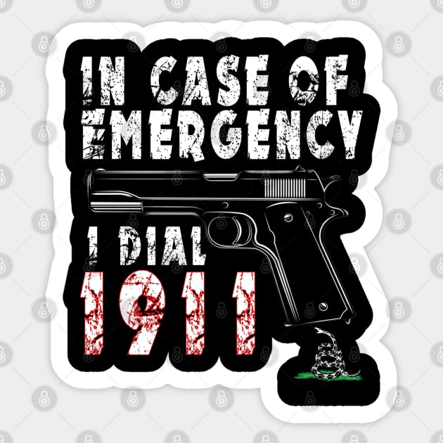 .45ACP . . . It's just like 9mm . . . But For MEN Sticker by dammitrooster